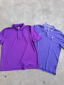 Lot of 11 Men’s Golf Polos Size Large Short Sleeve- Mixed Brands- Look @ - Picture 1 of 6