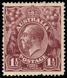 AUSTRALIA 24a (SG60) - King George V "1918 Red Brown" (pb71252) - Picture 1 of 1