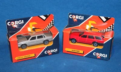 CORGI MERCEDES STATION WAGON & a VOLVO SALOON - BOTH SEALED MIB  - ca1990 - Image 1 of 3