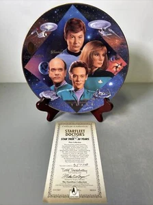 Placa Coleccionista Star Trek Doctores Flota Estelar 30 Años Todd Treadway - Imagen 1 de 3