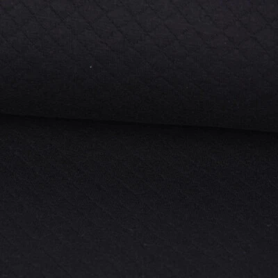 Sweatstoff Steppstoff Steppsweat einfarbig schwarz 1,5m Breite - Bild 1 von 4