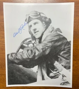WWII Army Air Force Flying Ace P-47 Pilot Robert Rankin Signed Photo - Picture 1 of 3