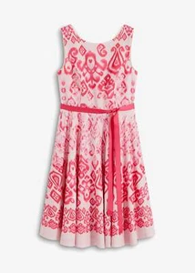Neu Stylisches Kleid mit moderner Passform Gr. 44/46 Pink Weiß Damen Partykleid - Bild 1 von 1