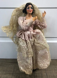 Antique Doll Flamenco Dancer Hand Painted Composition - Picture 1 of 11