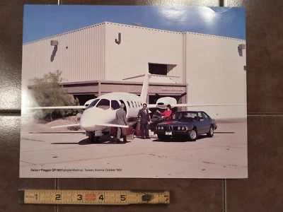 Folleto maqueta original Gates Learjet GP-180, Piaggio, 8,5 x 11" Foto 1 de 3