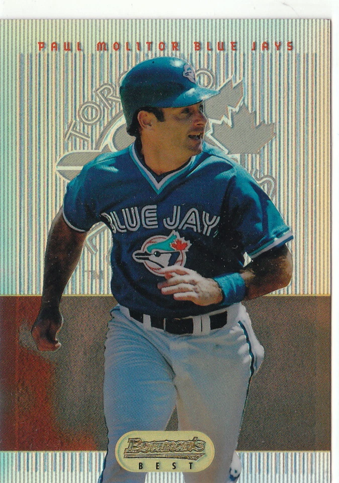 1995 Bowman's Best Refractors Refractor #R17 Paul Molitor Blue Jays - Image 1 of 2