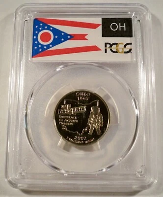 2002-S 25c CLAD PCGS PR70DCAM OHIO QUARTER PROOF DEEP CAMEO PR 70 DC - Image 1 of 3