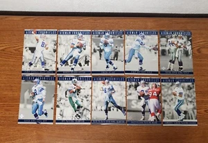Trading Cards - 1996 Upper Deck Troy Aikman 7" x 5" Chronicle Cards Set of 10 - Picture 1 of 11