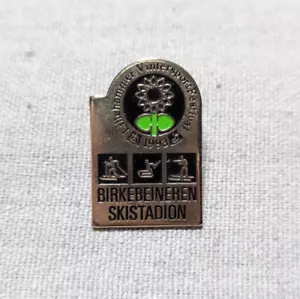 1994 Lillehammer Olympics Birkebeineren Skistadion Pin Biathlon Ski RARE Limited - Picture 1 of 5