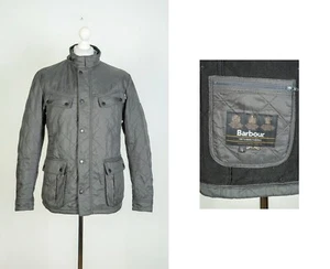-Men's Barbour International Ariel Quilted Gray Jacket Size L - Picture 1 of 11