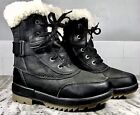 Größe 5 - Sorel Tivoli IV PARC wasserdicht Damen Leder Schnee Winterstiefel schwarz