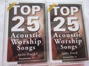 Top 25 Acoustic Worship Songs, Split Track, Cassette 1 & 2, 2002 - Picture 1 of 4