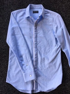 Emporio Armani Mens Flannel Shirt Size EU39 UK15 - Picture 1 of 5