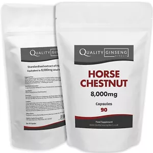HORSE CHESTNUT - 8,000mg Capsules - Powerful Formula Best Quality on Ebay - Picture 1 of 6