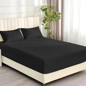 16" Extra Deep Bed Sheets Ultra Soft Mattress Cover Fitted Sheet Queen King Size - Picture 1 of 43