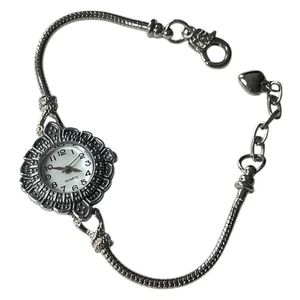 Womens Bracelet Wristwatch Silver Tone Costume Jewelry - Picture 1 of 6