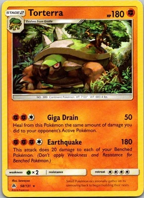 Torterra Rare SM - Forbidden Light 58/131 NM - Image 1 of 2