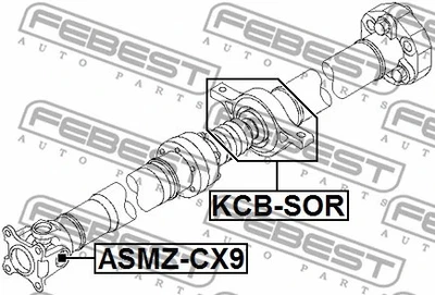 Kit de reparación de cojinetes de eje de transmisión FEBEST 2006-2016 KCB-SOR Foto 1 de 2