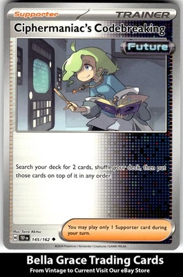 Ciphermaniac's Codebreaking #145/162 SV05: Temporal Forces Pokemon Uncommon - Image 1 of 2