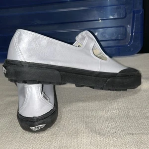 Vans Mary Janes T strap silver and black sneakers, size US Women's 9.5 - Picture 1 of 8