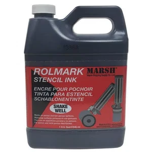 MARSH ROLMARK Stencil Ink Black, 1 Qt 32 oz  Jug Water Resistant - Picture 1 of 4
