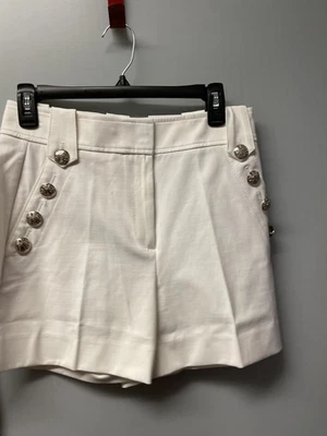 NWT White House Black Market Ladies White Dress Shorts - Size 4 - Image 1 of 4