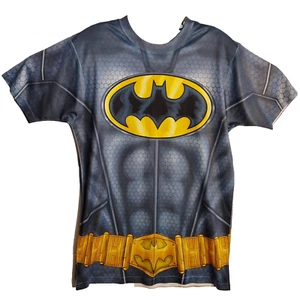 DC Batman Suit Up Sublimated Costume T-Shirt Size S Cosplay Halloween Superhero - Picture 1 of 4