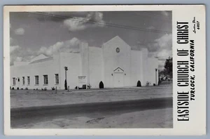 EASTSIDE CHURCH OF CHRIST Now Harvest Church North TURLOCK CA RPPC Postkarte C2 - Bild 1 von 2