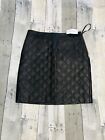 Womens Banana Republic Size 0 Leather Pleated Mini Skirt Brand New With Tags!
