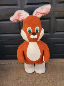 Selten Vintage riesig 3,75 ft. Stehender Plüsch Osterhase Hase großes Verkaufsaufsteller - Bild 1 von 10