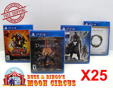 25X SONY PLAYSTATION PS4 CIB GAME -CLEAR PLASTIC PROTECTIVE BOX PROTECTORS CASE 