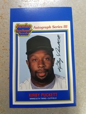 Kirby Puckett Minnesota Twins 1992 Jumbo Sunflower Seeds Blue Extended Border