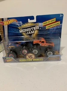 Hot Wheels MONSTER JAM Demolition Doubles #68 HOT WHEELS VS EL TORO LOCO Orange - Picture 1 of 2