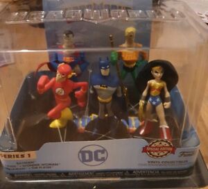 Funko DC Heroes HeroWorld Series 1 Vinyl Collectibles 5 Pack. Batman, The Flash