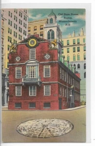 VTG POSTCARD - Old State House - Boston, Massachusetts - Imagen 1 de 2