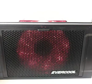 Evercool Black Armor RED LED Fan Mod dysk twardy HDD Chłodnica do 3x 3,5 cala - Zdjęcie 1 z 15