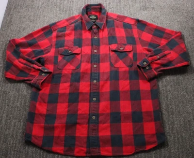 Camisa leñador RedHead XL a cuadros de peso pesado con botones de colección Y2K al aire libre Foto 1 de 4