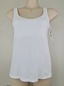 Bonds Ladies Sleeveless Hidden Bra Crop Tank Top size 8 Colour White - Picture 1 of 3