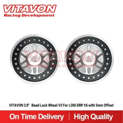 Vitavon Super Rock Rey 2.9" V2 Bead Lock Wheel For LOSI SRR 1:6 with 5mm Offset - Image 1 of 4