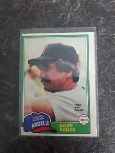 1981 O-Pee-Chee Base Dave Rader Card# 359 - Picture 1 of 2