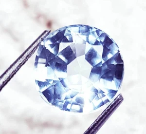 100% Natural Aquamarine 4.30 Ct Loose Gemstone Round Shape Certified - Picture 1 of 6