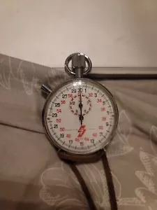 Hanhart 7 Jewels 1/10 sec. Mechanical Wind-Up Vintage Stopwatch Coach Works! - Picture 1 of 7