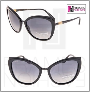 BVLGARI Le Gemme 6076 Black Titanium 18K Gold Plated Diamonds POLARIZED - Picture 1 of 8