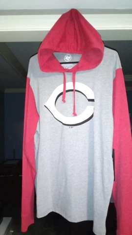 Men's '47 Cincinnati Reds Imprint Callback Club Pullover Hoodie XL New $48Retail Cover