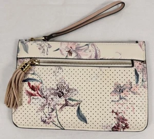 Forever New Floral Print Small Pouch With Wrist Strap - Picture 1 of 20