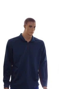 Abrigo de verano de primavera con cremallera azul azulado para hombre grande NUEVO - Imagen 1 de 2