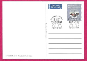 ALAND 2007 FDC - PRE STAMPED "Priority" POSTCARD (Christmas) - Handstamped - Picture 1 of 2