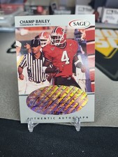 1999 Sage Champ Bailey Silver Parallel Rookie Auto Autograph /400 #A3 Wash UGA