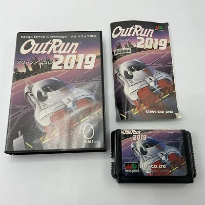 OutRun 2019 (Sega Genesis, 1993) CIB/Complete Japan Version - Image 1 of 4