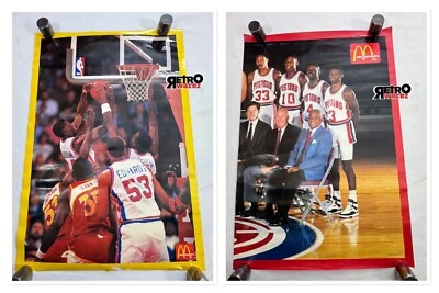 Detroit Pistons 1990 Mcdonald's Poster 16.25x24” DS Dennis Rodman NBA Basketball - Image 1 of 3